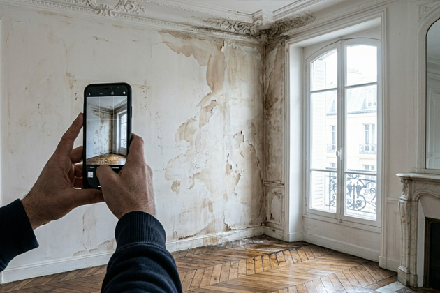 photographie dégât des eaux