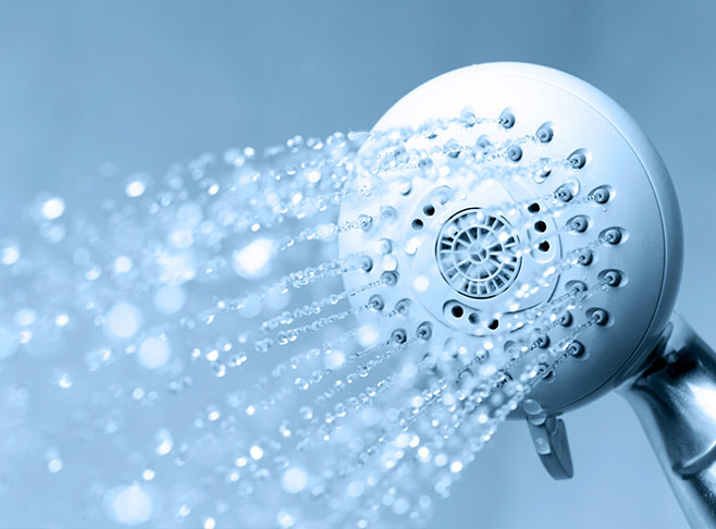Eau chaude douche